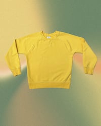 Image 1 of Hanna Andersson Yellow Crewneck Sweatshirt-6-7Y