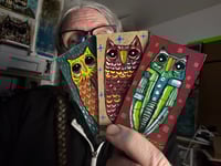 Tiny Free Verse Owls / 3-Piece Micro Art Set & Zine Series, Vol. 2 / #37 of 65