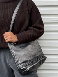 Image 1 of Authentic Vintage Bottega Veneta Intrecciato Trimmed Tote Bag