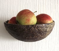 Image 7 of Handmade Sculptural Wall Pocket | Wall Hanging Paper Mache Bowl