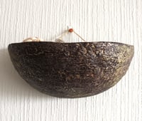 Image 8 of Handmade Sculptural Wall Pocket | Wall Hanging Paper Mache Bowl