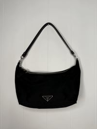 Image 1 of Preloved Authentic Prada Mini Boat Bag in Black