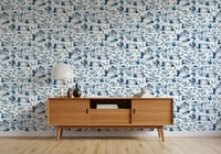 Image 5 of 'Toile du Boys' Wallpaper Roll – Classic Blue – 10m