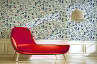 Image 2 of 'Toile du Boys' Wallpaper Roll – Classic Blue – 10m