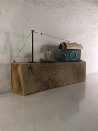 Image 2 of Blue Boat Driftwood Ships