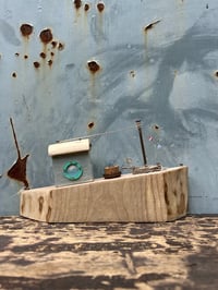 Image 2 of Blue Boat, Driftwood Ships