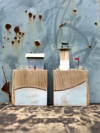 Image 3 of Set of 2 Wooden Christmas Bookends