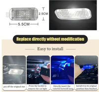 Image 4 of Car Footwell Lamps Touch Sensing for Audi A1 A3 8P A4 B5 B6 Q5 A6 A5