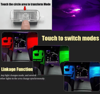 Image 3 of Car Footwell Lamps Touch Sensing for Audi A1 A3 8P A4 B5 B6 Q5 A6 A5