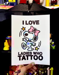 LADIES WHO TATTOO  8x11 PRINT