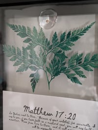Image 1 of 5x7 Floating Frame w/Fern Leaf