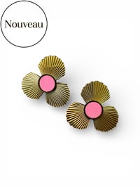 Image 1 of Boucles THEA rose bonbon