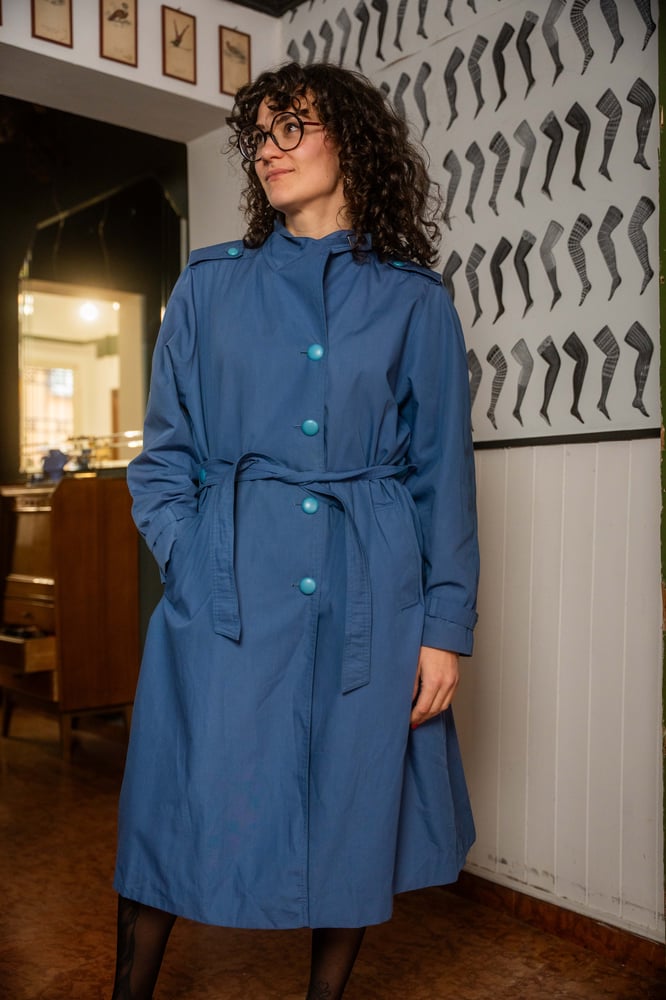 Image of Trench blu polvere