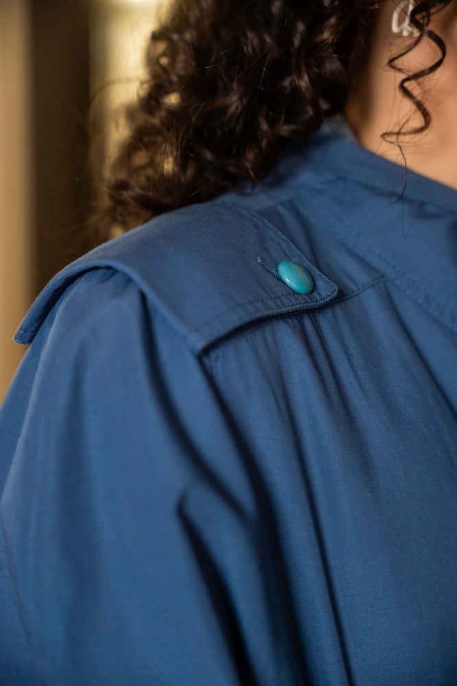 Image of Trench blu polvere