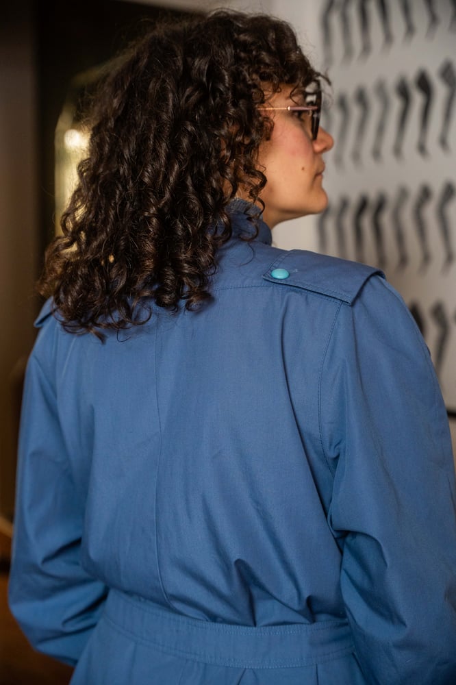 Image of Trench blu polvere