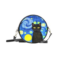 Image 1 of BINX VAN GOGH Round Faux Leather Bag