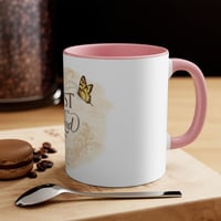Image 2 of Trust in The Lord Accent Mug — Inspirational Christian Coffee Cup