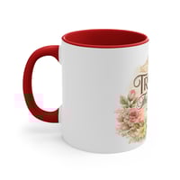Image 3 of Trust in The Lord Accent Mug — Inspirational Christian Coffee Cup