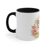 Image 4 of Trust in The Lord Accent Mug — Inspirational Christian Coffee Cup