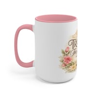 Image 7 of Trust in The Lord Accent Mug — Inspirational Christian Coffee Cup