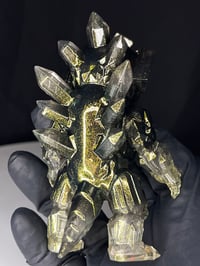 Image 3 of Obsidian Quartz 1-Off Bismuth Man