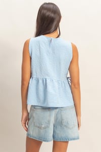 Image 9 of Gingham Peplum top - More colors 