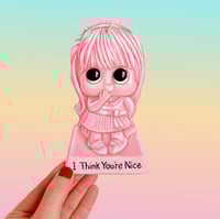 Image 1 of Vintage I Think You're Nice figurine ornament 