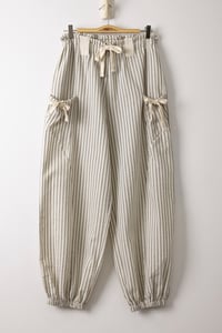 Image 6 of Harem Detail Stripe Textured Woven Pants