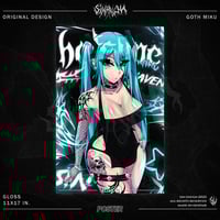 Image 1 of Goth Miku Poster