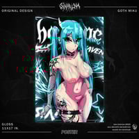 Image 2 of Goth Miku Poster