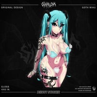 Image 1 of NSFW Goth Miku Diecut