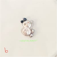 Image 4 of 🥚Sculptural pearls pendant-a/b/c/d