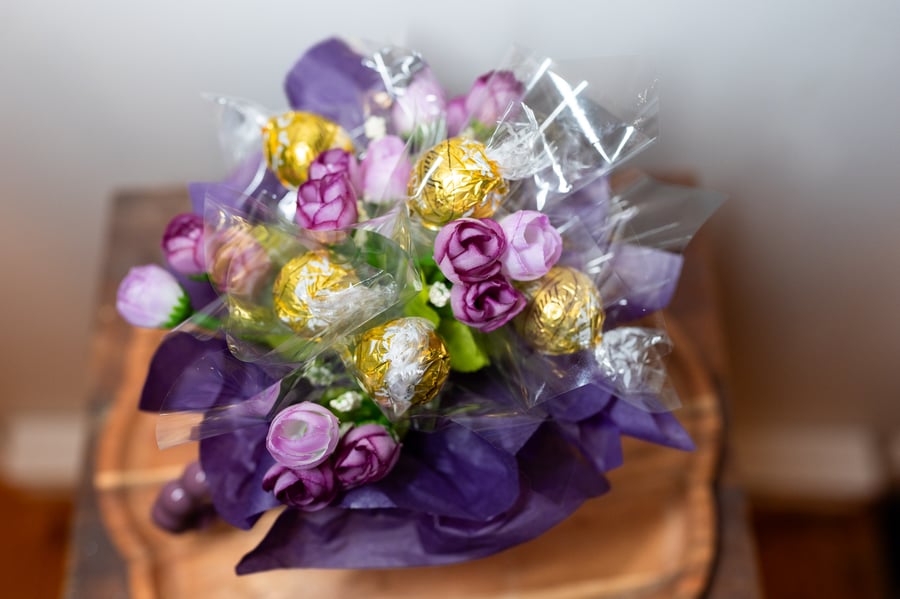 Image of Candy & Floral Mug Bouquet