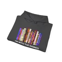 Image 3 of I'm With The Banned | Banned Books Hoodie | Reading Shirt | Librarian Hoodie | Bookish Shirt | Unise