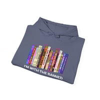Image 5 of I'm With The Banned | Banned Books Hoodie | Reading Shirt | Librarian Hoodie | Bookish Shirt | Unise