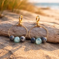 Image 3 of BROWN AND TURQUOISE STONES