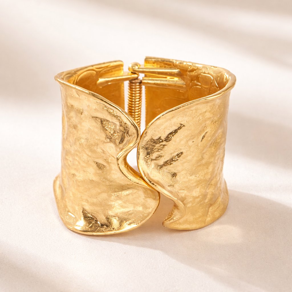 Image of VINTAGE METAL HINGE BRACELET