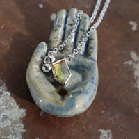 Image 1 of Freeform yellow sapphire necklace 