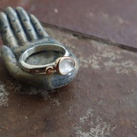 Image 2 of Dot ring - Moonstone