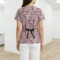 Image 2 of Wild Bloom Wrap Scrub Top*