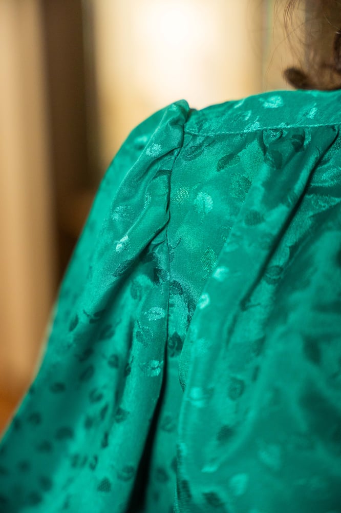 Image of Camicia verde foglioline