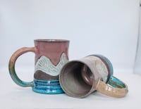 Image 2 of Peach Skies Mountain Mugs