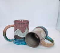 Image 3 of Peach Skies Mountain Mugs