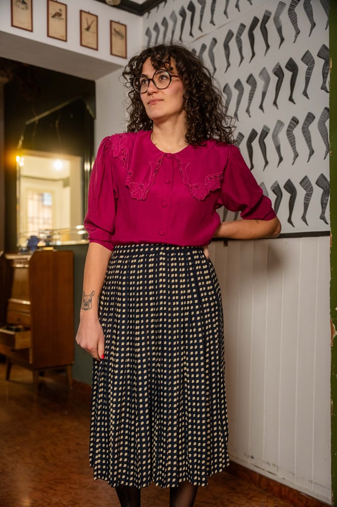 Image of Gonna plissè pois