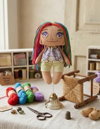Image 1 of Handmade doll 7”