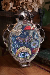 Image 2 of Cornice 13 vintage dorata stile barocco con scarabeo rinoceronte "Gustave" e retro dark botanico