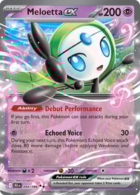 Meloetta ex - SV: Black Bolt - Near Mint