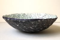 Image 8 of Handmade Lace Imprint Paper Mache Bowl | Recycled Paper Art Decor