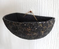 Image 6 of Wall Hanging Paper Mache Bowl | Wabi Sabi Sculptural Wall Pocket | Organic Modern Sustainable Art