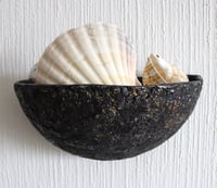 Image 10 of Wall Hanging Paper Mache Bowl | Wabi Sabi Sculptural Wall Pocket | Organic Modern Sustainable Art